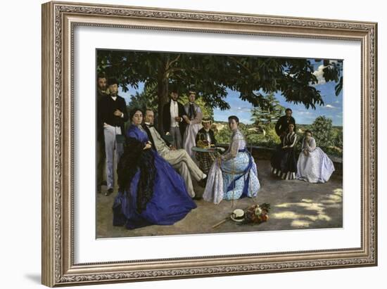 Family Portrait, c.1867-Frederic Bazille-Framed Giclee Print