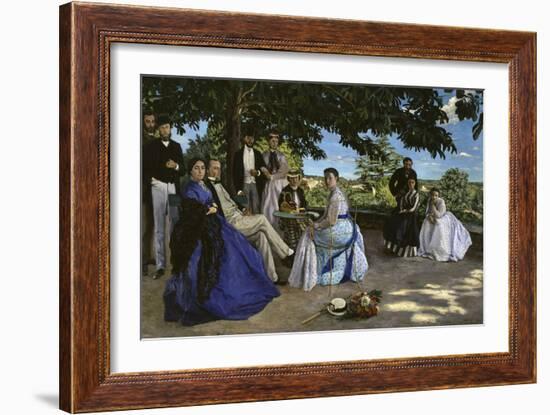 Family Portrait, c.1867-Frederic Bazille-Framed Giclee Print