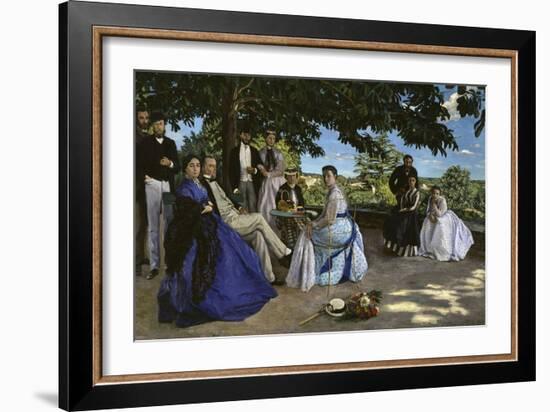 Family Portrait, c.1867-Frederic Bazille-Framed Giclee Print