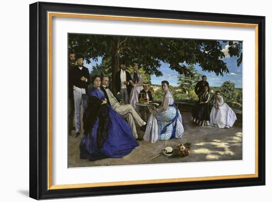 Family Portrait, c.1867-Frederic Bazille-Framed Giclee Print