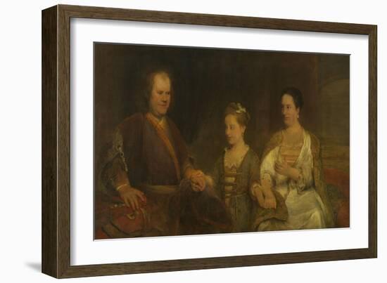 Family Portrait of Hermanus Boerhaave-Aert de Gelder-Framed Art Print