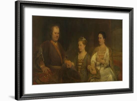 Family Portrait of Hermanus Boerhaave-Aert de Gelder-Framed Art Print