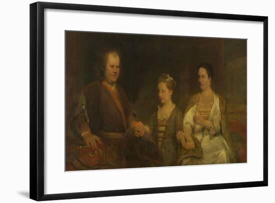 Family Portrait of Hermanus Boerhaave-Aert de Gelder-Framed Art Print