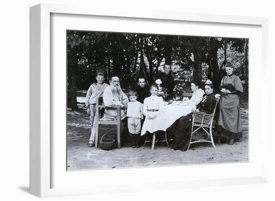 Family Portrait of the Author Leo N. Tolstoy, from the Studio of Scherer, Nabholz and Co.-Russian Photographer-Framed Giclee Print