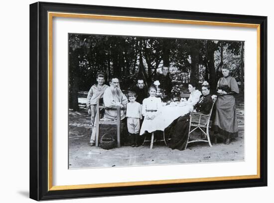 Family Portrait of the Author Leo N. Tolstoy, from the Studio of Scherer, Nabholz and Co.-Russian Photographer-Framed Giclee Print