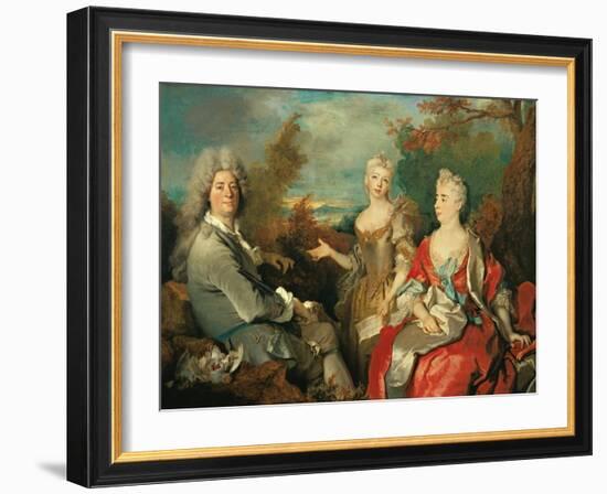 Family Portrait-Nicolas de Largilliere-Framed Giclee Print