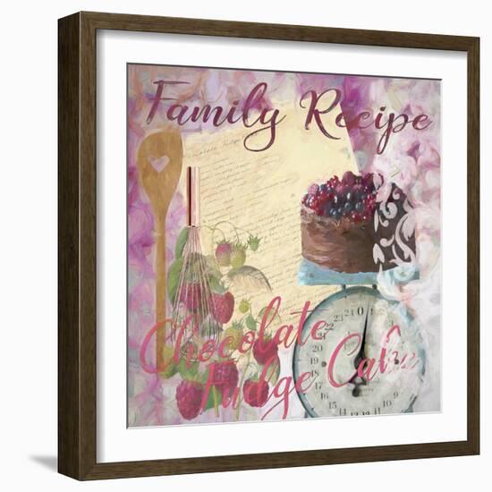 Family Recipe Chocolate Fudge Cake-Cora Niele-Framed Giclee Print