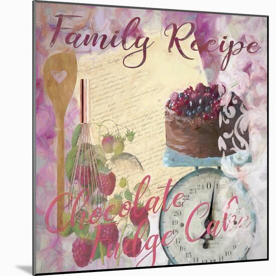 Family Recipe Chocolate Fudge Cake-Cora Niele-Mounted Giclee Print