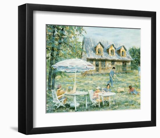 Family Relaxation-Hélène Léveillée-Framed Art Print