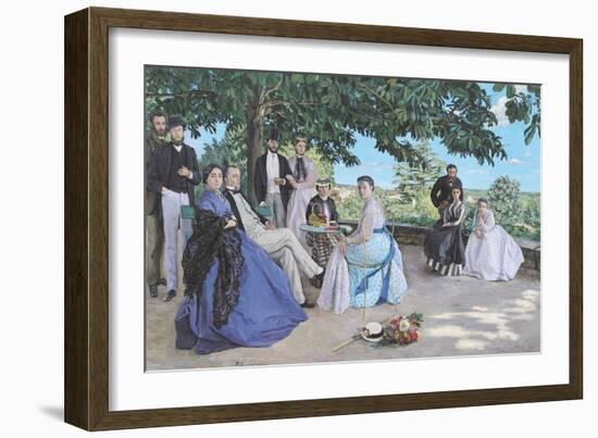 Family Reunion, 1867-Frederic Bazille-Framed Giclee Print