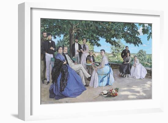 Family Reunion, 1867-Frederic Bazille-Framed Giclee Print