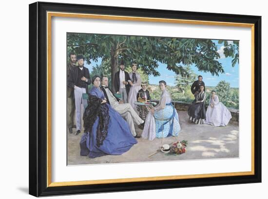 Family Reunion, 1867-Frederic Bazille-Framed Giclee Print