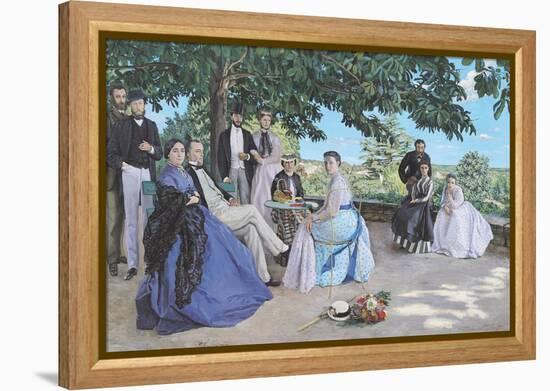 Family Reunion, 1867-Frederic Bazille-Framed Premier Image Canvas