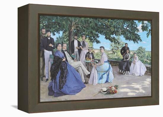 Family Reunion, 1867-Frederic Bazille-Framed Premier Image Canvas