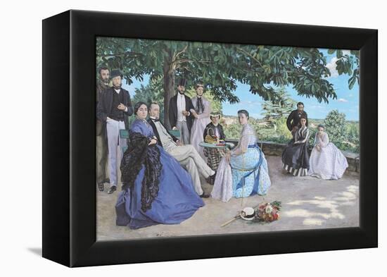 Family Reunion, 1867-Frederic Bazille-Framed Premier Image Canvas