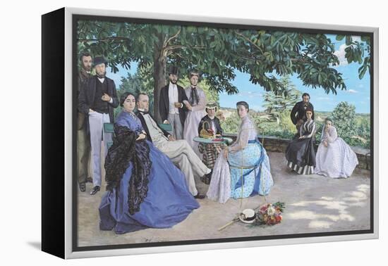 Family Reunion, 1867-Frederic Bazille-Framed Premier Image Canvas