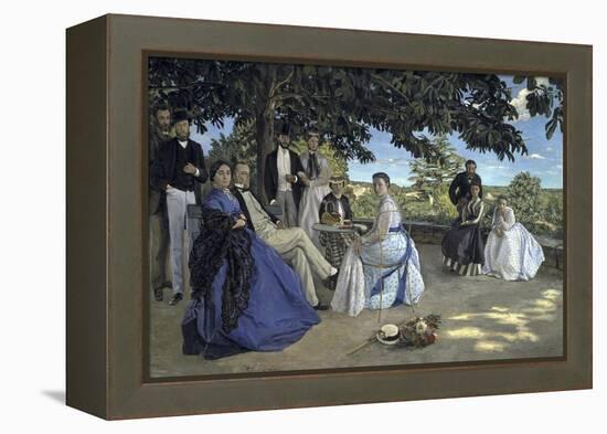 Family Reunion, c.1867-Frederic Bazille-Framed Premier Image Canvas