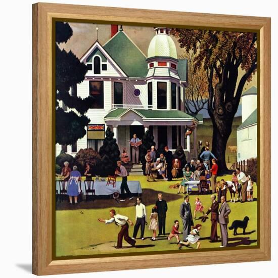 "Family Reunion," October 20, 1945-John Falter-Framed Premier Image Canvas