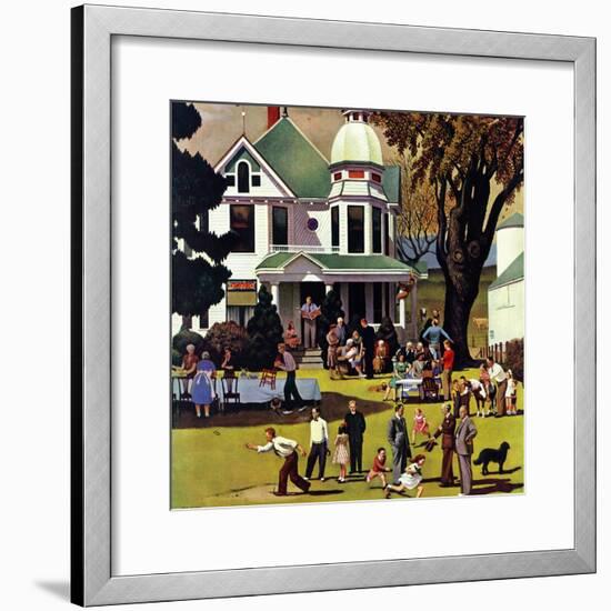 "Family Reunion," October 20, 1945-John Falter-Framed Giclee Print