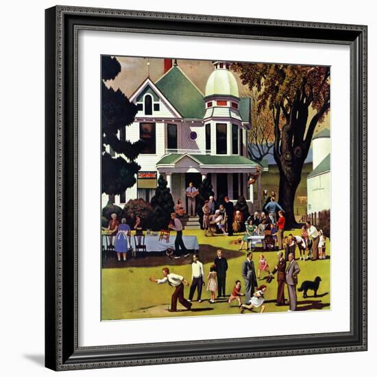 "Family Reunion," October 20, 1945-John Falter-Framed Giclee Print