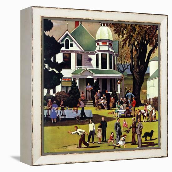 "Family Reunion," October 20, 1945-John Falter-Framed Premier Image Canvas