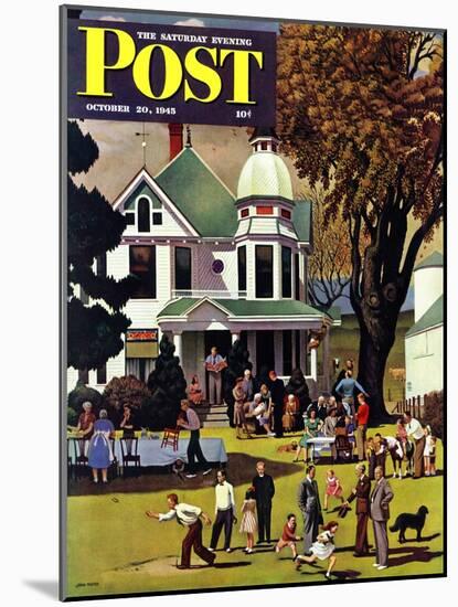 "Family Reunion," Saturday Evening Post Cover, October 20, 1945-John Falter-Mounted Giclee Print