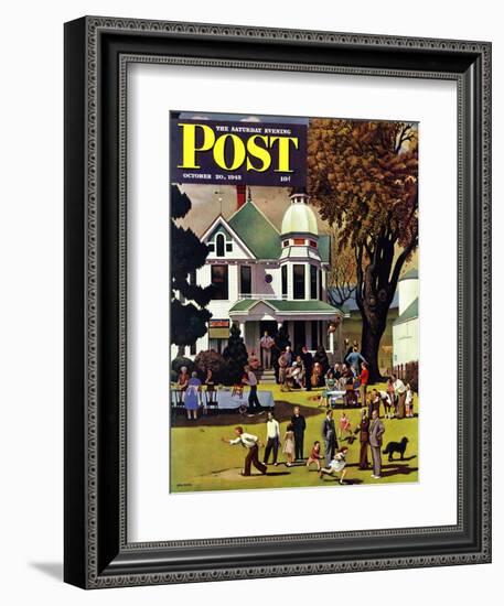 "Family Reunion," Saturday Evening Post Cover, October 20, 1945-John Falter-Framed Giclee Print