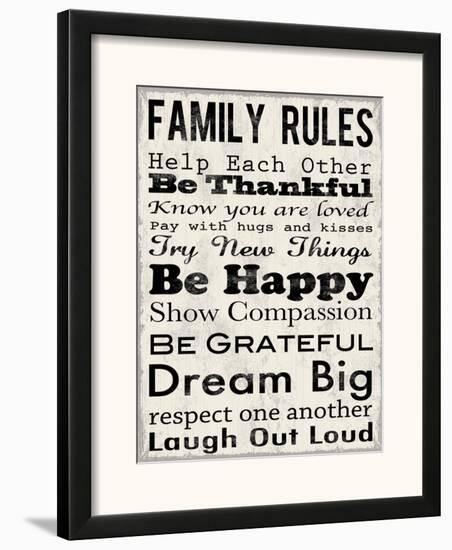 Family Rules-Louise Carey-Framed Art Print
