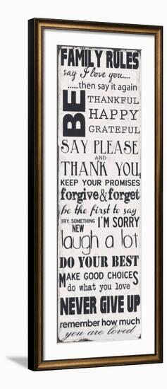 Family Rules-Taylor Greene-Framed Art Print