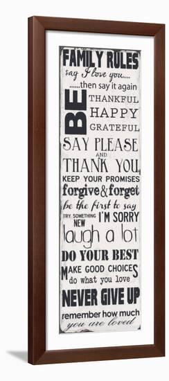 Family Rules-Taylor Greene-Framed Art Print