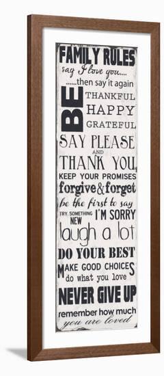 Family Rules-Taylor Greene-Framed Art Print