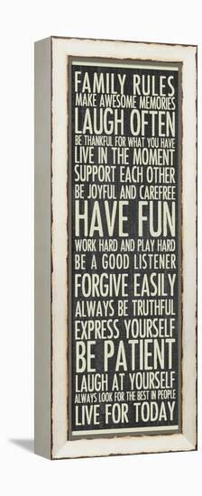 Family Rules-Erin Clark-Framed Premier Image Canvas