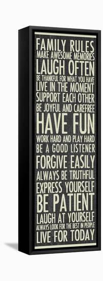 Family Rules-Erin Clark-Framed Premier Image Canvas