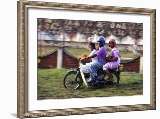 Family Scooter-Charles Bowman-Framed Photographic Print