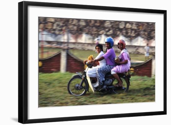 Family Scooter-Charles Bowman-Framed Photographic Print