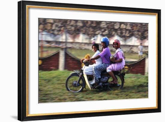 Family Scooter-Charles Bowman-Framed Photographic Print