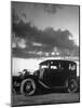 Family Sleeping in their Car Alongside Highway 30-Allan Grant-Mounted Photographic Print