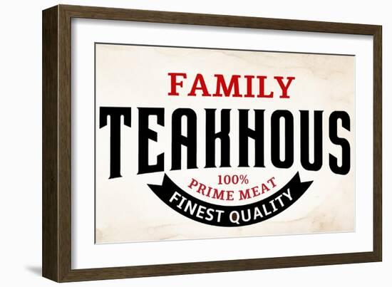 Family Steakhouse-Kimberly Allen-Framed Art Print