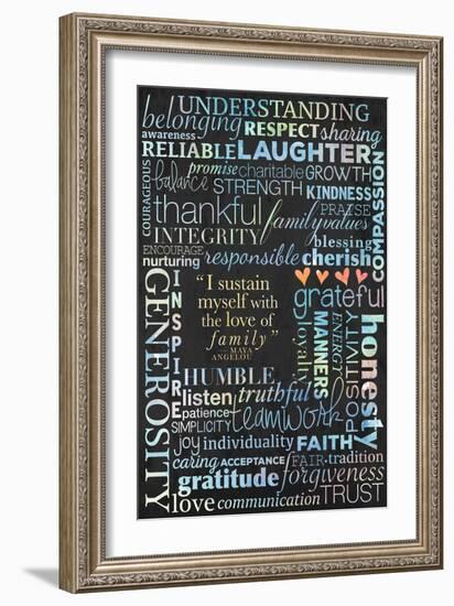 Family Values-Kimberly Glover-Framed Giclee Print