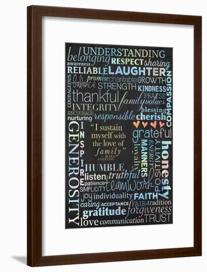 Family Values-Kimberly Glover-Framed Premium Giclee Print