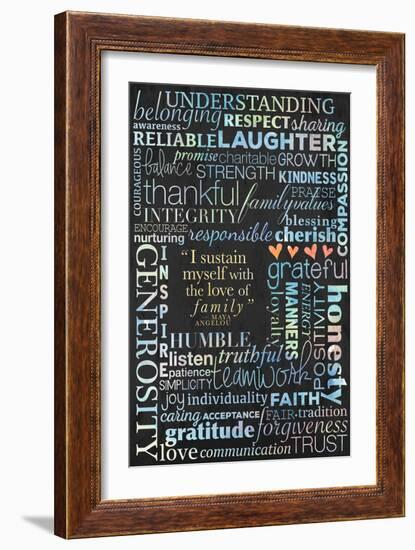 Family Values-Kimberly Glover-Framed Premium Giclee Print