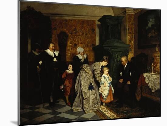 Family Visit, 1869-Carl L.f. Becker-Mounted Giclee Print
