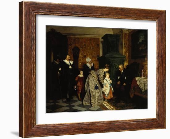 Family Visit, 1869-Carl L.f. Becker-Framed Giclee Print