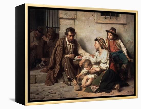 Family Visiting a Prisoner, 1868-Vasili Petrovich Vereshchagin-Framed Premier Image Canvas