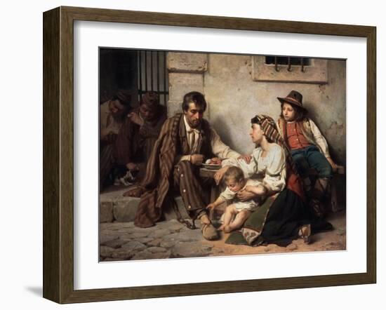 Family Visiting a Prisoner, 1868-Vasili Petrovich Vereshchagin-Framed Giclee Print