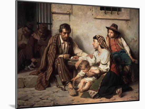 Family Visiting a Prisoner, 1868-Vasili Petrovich Vereshchagin-Mounted Giclee Print