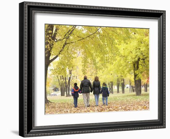 Family Walking in the Park-null-Framed Photographic Print