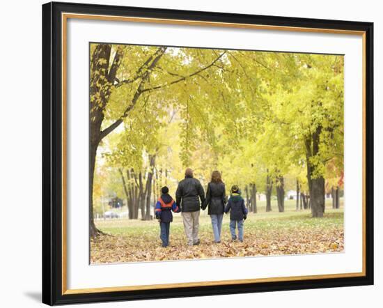 Family Walking in the Park-null-Framed Photographic Print