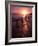 Family Walking on Beach at Dusk, HI-Mark Gibson-Framed Photographic Print