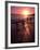 Family Walking on Beach at Dusk, HI-Mark Gibson-Framed Photographic Print